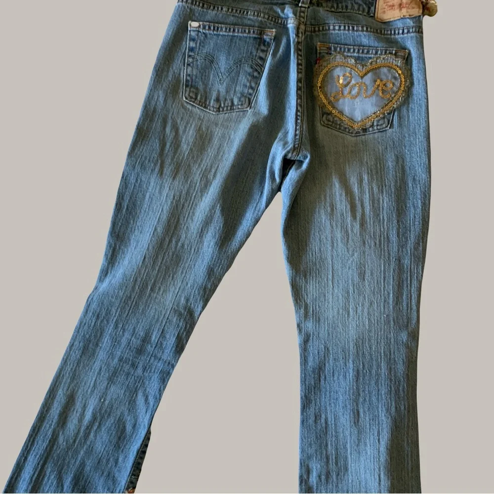 Artistic Patchwork Flare Jeans - Picture 9 of 15